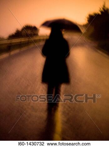 Girl in the rain, Biscay View Large Photo Image Stock Image - Girl in the rain, Biscay. Fotosearch