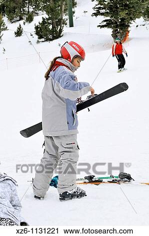 Girl learning to ski at snow, Chica aprendiendo a esquiar en la nieve, Andorra, Europe View Large Photo Image Stock Image - Girl learning to ski at snow, Chica aprendiendo a esquiar en la nieve, Andorra, Europe. Fotosearch