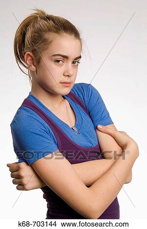 Girl looking angry and upset View Large Photo Image Picture - Girl looking angry and upset. Fotosearch