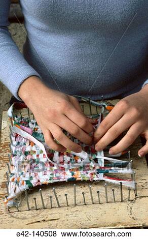 Girl making handicrafts View Large Photo Image Stock Photo - Girl making handicrafts. Fotosearch