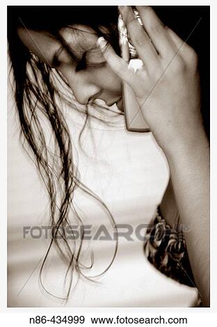 Girl on cell phone View Large Photo Image Stock Photo - Girl on cell phone. Fotosearch