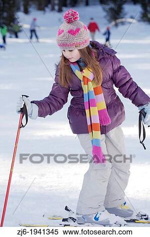 Girl on skiing. Alps. View Large Photo Image Stock Photography - Girl on skiing. Alps.. Fotosearch