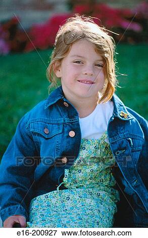 Stock Photo - girl outdoors. Fotosearch