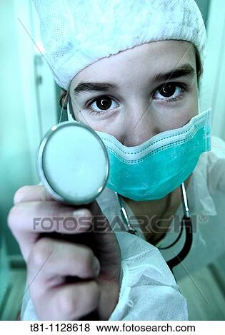 girl playing the doctor View Large Photo Image Stock Photo - girl playing the doctor. Fotosearch