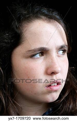 Stock Image - Girl portrait. Fotosearch