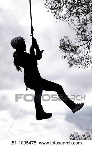 Girl rappel descent in France View Large Photo Image Stock Photography - Girl rappel descent in France. Fotosearch