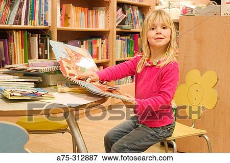 girl reading books View Large Photo Image Stock Photo - girl reading books. Fotosearch