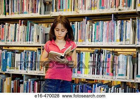 girl reading in library View Large Photo Image Stock Photo - girl reading in library. Fotosearch