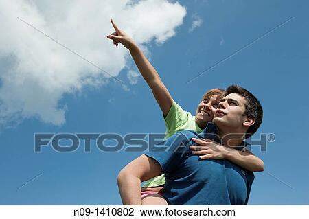 Stock Image - girl show. Fotosearch