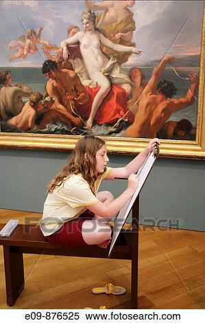 girl sketching in room for that purpose at Getty Center, Los Angeles, CA View Large Photo Image Stock Photography - girl sketching in room for that purpose at Getty Center, Los Angeles, CA. Fotosearch