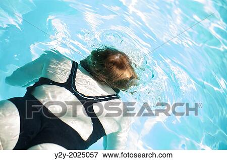 Girl Swimming. View Large Photo Image Stock Photo - Girl Swimming.. Fotosearch