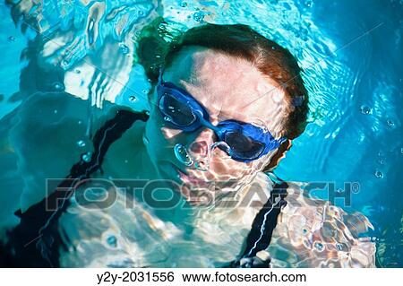 Girl Swimming. View Large Photo Image Stock Photograph - Girl Swimming.. Fotosearch