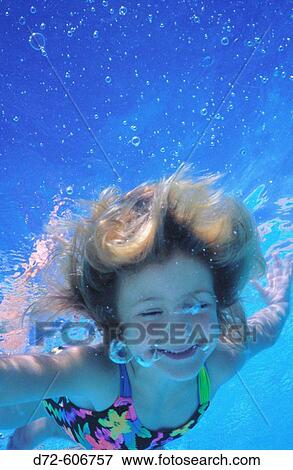 Girl underwater View Large Photo Image Stock Photo - Girl underwater. Fotosearch