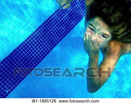 Girl underwater View Large Photo Image Stock Photograph - Girl underwater. Fotosearch