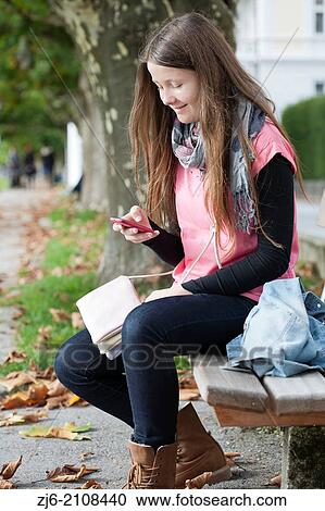Girl waiting for a friend. View Large Photo Image Stock Image - Girl waiting for a friend.. Fotosearch