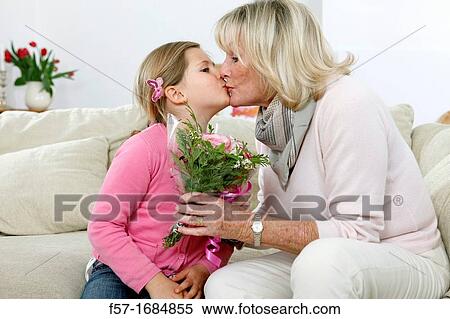 Girl with grandmother View Large Photo Image Stock Photography - Girl with grandmother. Fotosearch