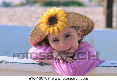 Girl with hat View Large Photo Image Stock Photo - Girl with hat. Fotosearch
