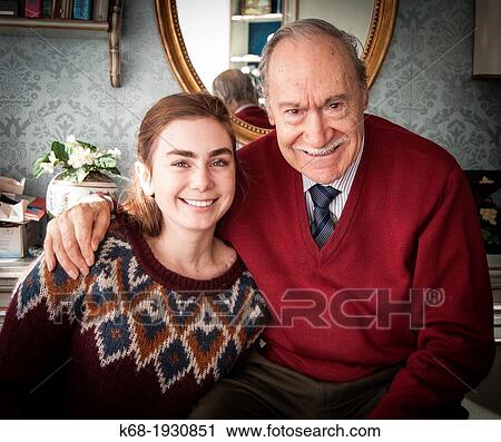 girl with her grandfather View Large Photo Image Stock Image - girl with her grandfather. Fotosearch