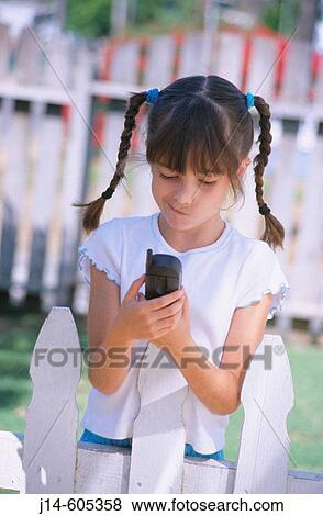 Girl with phone View Large Photo Image Stock Photo - Girl with phone. Fotosearch