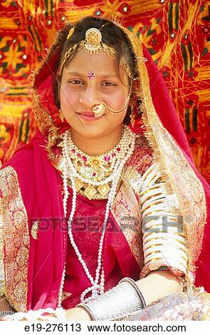 Girl with the traditional dress. India View Large Photo Image Stock Image - Girl with the traditional dress. India. Fotosearch