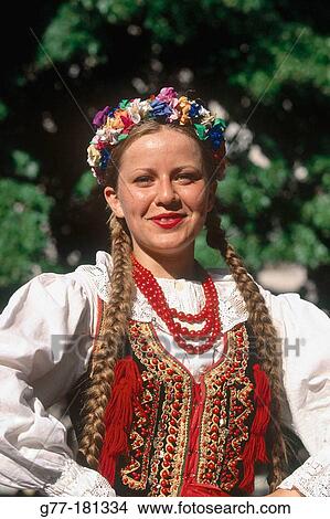Girl with typical costume. Cracow. Poland View Large Photo Image Picture - Girl with typical costume. Cracow. Poland. Fotosearch