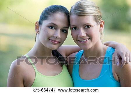 Stock Photo - Girlfriends. Fotosearch