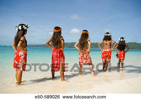 Girls (age 9) in Poynesian dance Outfits, Palau, Micronesia, Rock Islands, World Heritage Site, Western Pacific View Large Photo Image Stock Photograph - Girls (age 9) in Poynesian dance Outfits, Palau, Micronesia, Rock Islands, World Heritage Site, Western Pacific. Fotosearch