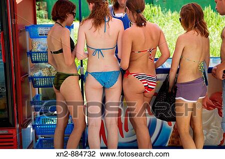Girls buying ice creams View Large Photo Image Stock Image - Girls buying ice creams. Fotosearch