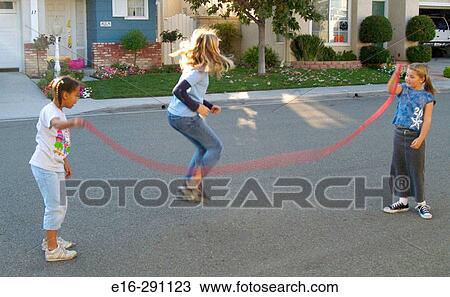 girls doing jumprope View Large Photo Image Stock Image - girls doing jumprope. Fotosearch