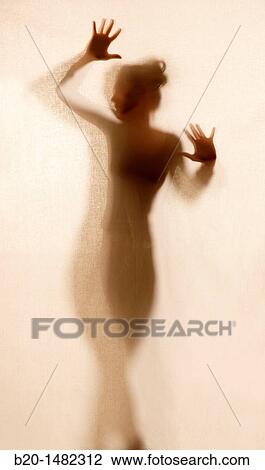 Stock Image - girl's silhouette. Fotosearch