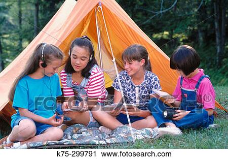 girls together at their tent View Large Photo Image Stock Image - girls together at their tent. Fotosearch