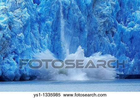 Stock Photography - GLACIER IN ALASKA, CONCEPT OF GLOBAL WARMING. Fotosearch