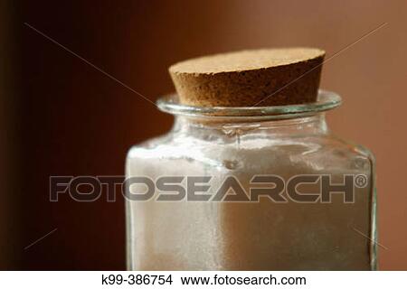 Glass jar of salt View Large Photo Image Picture - Glass jar of salt. Fotosearch
