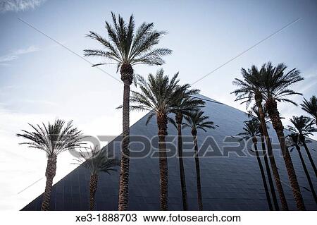 Stock Image - Glass pyramid, Luxor Las Vegas hotel and casino, Las Vegas. Fotosearch