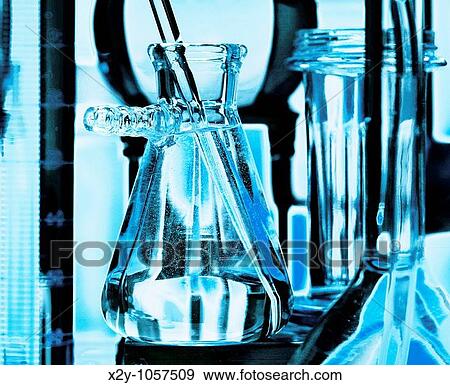 Glass vials and beakers used in medical scientific research lab, laboratory View Large Photo Image Stock Photo - Glass vials and beakers used in medical scientific research lab, laboratory. Fotosearch