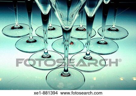 Picture - Glasses. Degusta? 09, Barcelona, Catalonia, Spain. Fotosearch