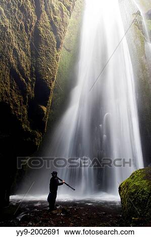 Gljufrabui or Gljufurafoss Waterfall - South Iceland. View Large Photo Image Stock Image - Gljufrabui or Gljufurafoss Waterfall - South Iceland.. Fotosearch