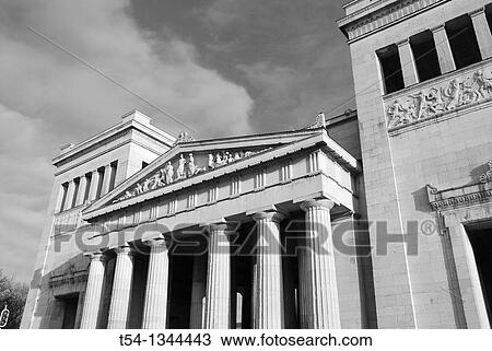 Glypothek at the Royal Place in Munich View Large Photo Image Stock Image - Glypothek at the Royal Place in Munich. Fotosearch