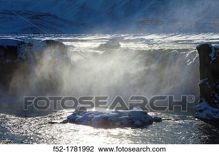Godafoss - Fall of the Gods Iceland Europe. View Large Photo Image Stock Image - Godafoss - Fall of the Gods Iceland Europe.. Fotosearch