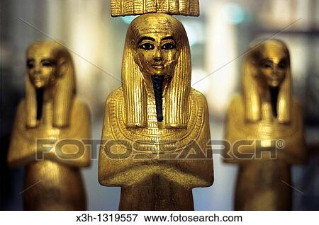 gold statuettes, tomb of Tutankhamun, Museum of Egyptian Antiquities, Cairo, Egypt, Africa View Large Photo Image Stock Photo - gold statuettes, tomb of Tutankhamun, Museum of Egyptian Antiquities, Cairo, Egypt, Africa. Fotosearch