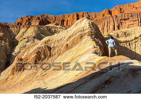 Stock Photo - Golden canyon trail, Death Valley National Park, California, USA, America.. Fotosearch