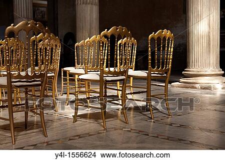 Golden Chairs in Santa Sabina Church, Rome View Large Photo Image Picture - Golden Chairs in Santa Sabina Church, Rome. Fotosearch