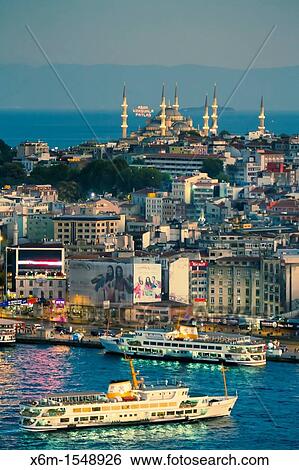 Golden Horn Istanbul, Turkey View Large Photo Image Stock Photograph - Golden Horn Istanbul, Turkey. Fotosearch