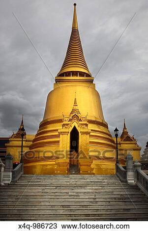 Golden Pagoda at Bangkok View Large Photo Image Stock Image - Golden Pagoda at Bangkok. Fotosearch