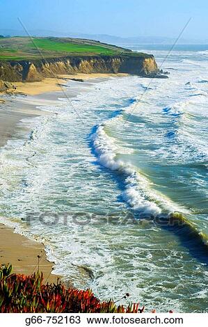 Golfers on the corse along the Pacific Ocean near Half Moon Bay, California, USA View Large Photo Image Stock Image - Golfers on the corse along the Pacific Ocean near Half Moon Bay, California, USA. Fotosearch