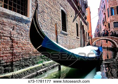Gondola in Venice, Italy View Large Photo Image Stock Photo - Gondola in Venice, Italy. Fotosearch