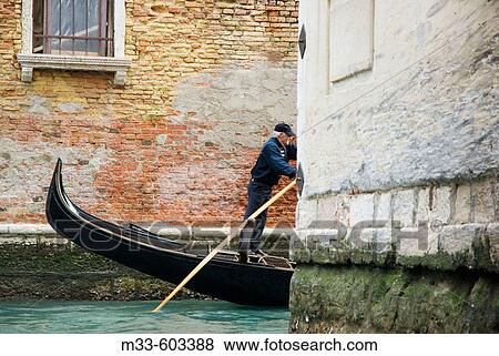Gondola. Venice. Italy. View Large Photo Image Stock Photo - Gondola. Venice. Italy.. Fotosearch