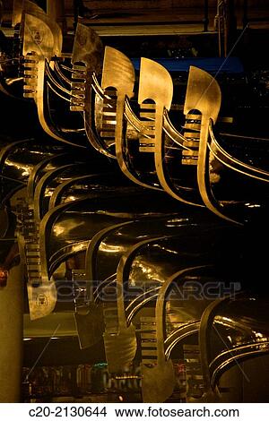 Gondolas at night, Venice, Italy. View Large Photo Image Picture - Gondolas at night, Venice, Italy.. Fotosearch