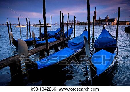 Gondolas in front of San Giorgio Maggiore Venice Veneto Italy. View Large Photo Image Stock Photograph - Gondolas in front of San Giorgio Maggiore Venice Veneto Italy.. Fotosearch