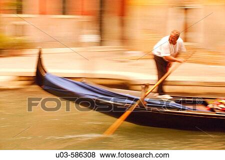 Gondolier. Venice. Italy View Large Photo Image Stock Photo - Gondolier. Venice. Italy. Fotosearch
